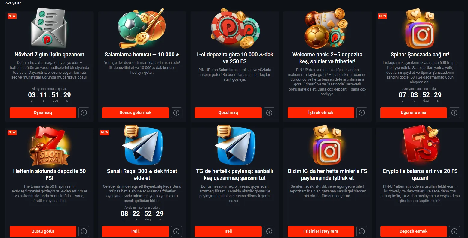 Pin-Up online casino — bonuslar ödənişlər və rahat giriş